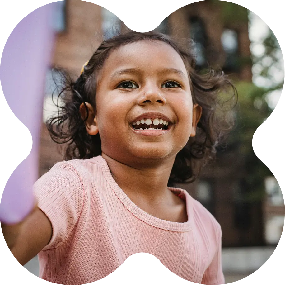 Young girl smiling