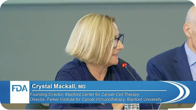 Crystal Mackall at FDA Roundtable